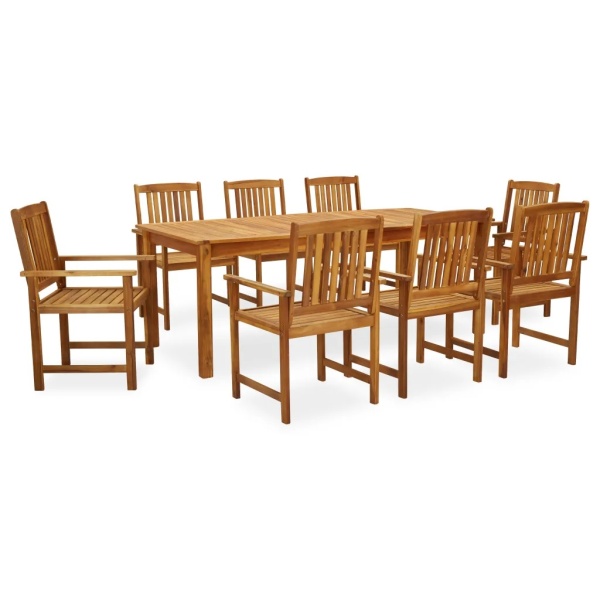 Set Mobilier De Exterior 9 Piese Lemn Masiv De Acacia 3057821